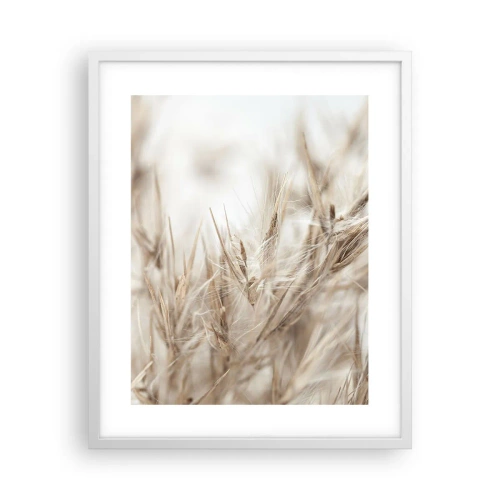 Poster in een witte lijst - Weide en wind - 40x50 cm