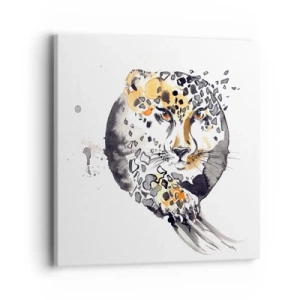 Schilderen op canvas - Roofzuchtige schoonheid - 40x40 cm