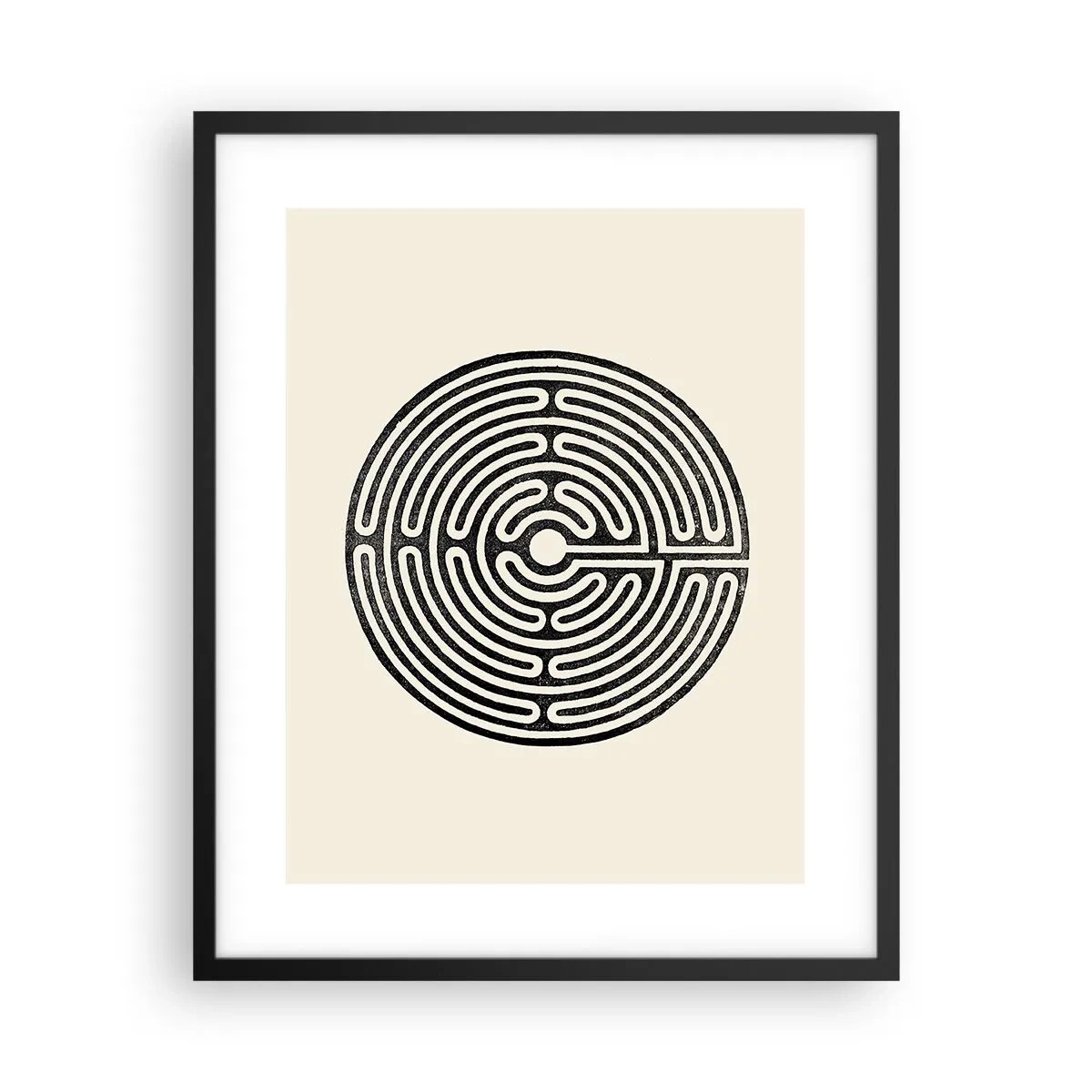 Poster in een zwarte lijst - Mysterieuze orde - 40x50 cm