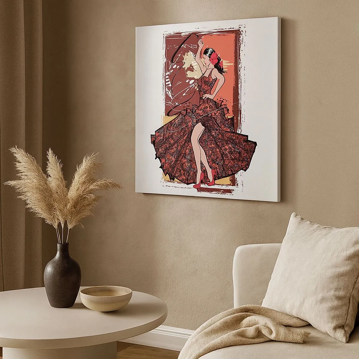 Schilderen op canvas - Op het ritme van het hart - 30x30 cm