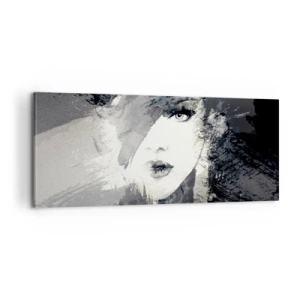 Schilderen op canvas - Achter een grijze sluier - 100x40 cm