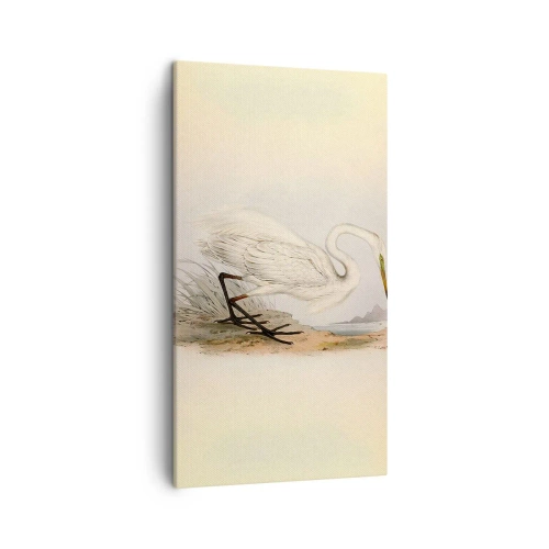 Schilderen op canvas - Dame op de biezen - 45x80 cm