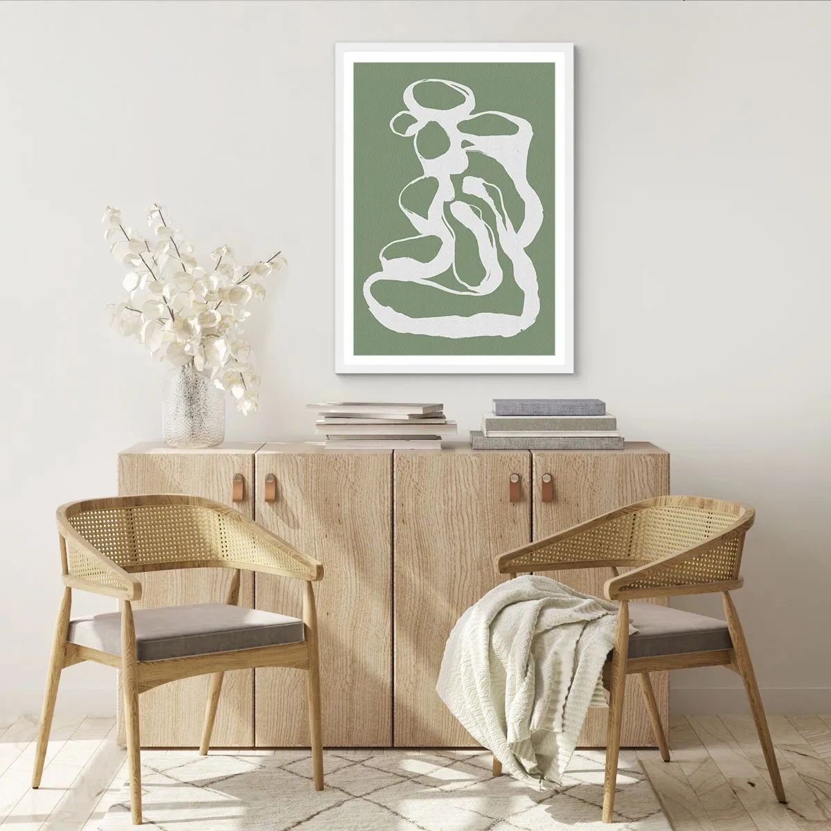 Poster in een witte lijst - De roep van de ruimte - 61x91 cm