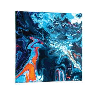 Schilderen op glas - Reis naar het centrum van de hemel - 70x70 cm