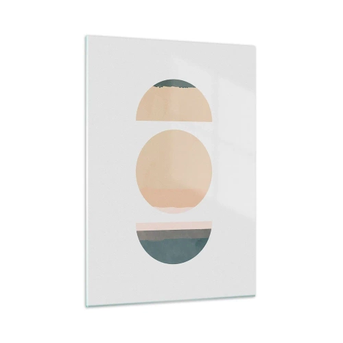 Schilderen op glas - Een Wiel achter een andere - 50x70 cm