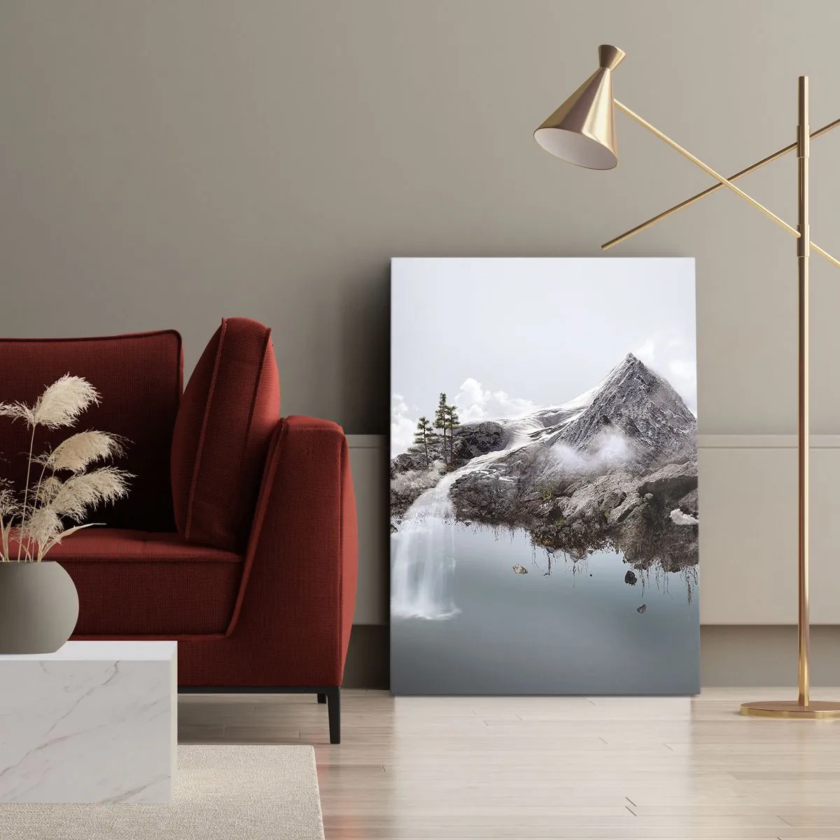 Schilderen op canvas - Gezien met het oog van een surrealist - 70x100 cm