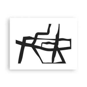 Poster - Zwart-wit ontwerp - 40x30 cm