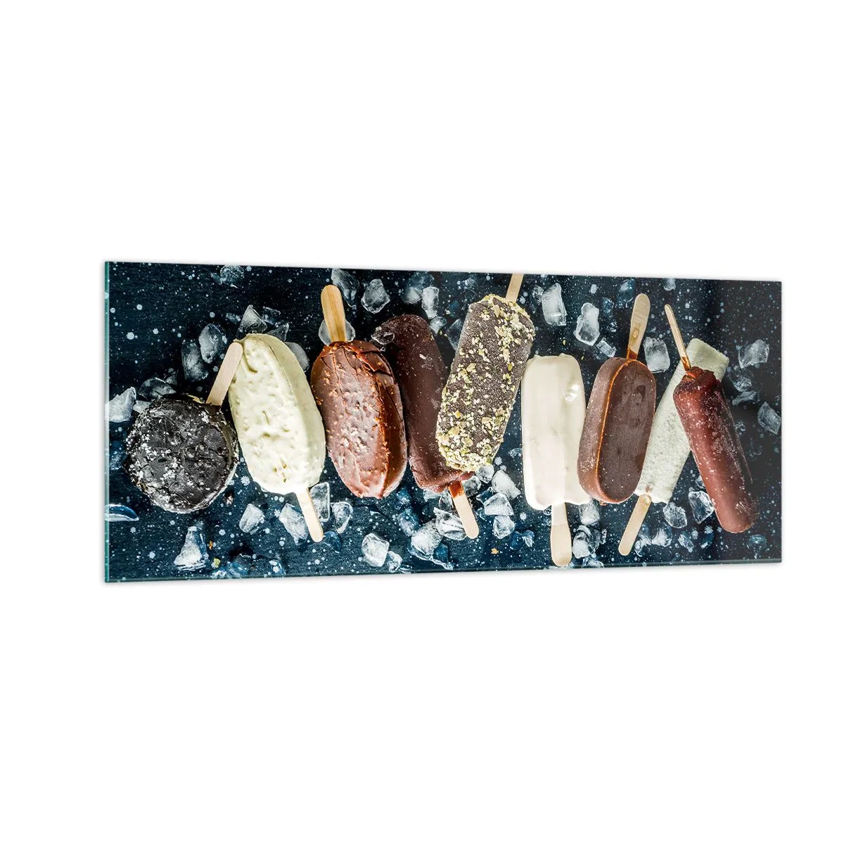Schilderen op glas - De smaak van hete zomer - 100x40 cm