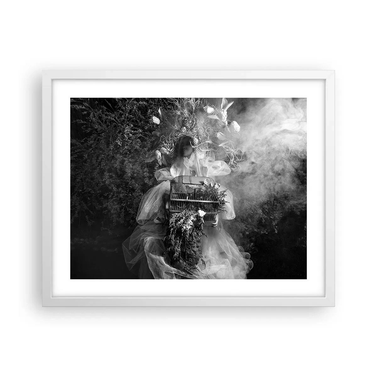 Poster in een witte lijst - Moeder zelf - Natuur - 50x40 cm