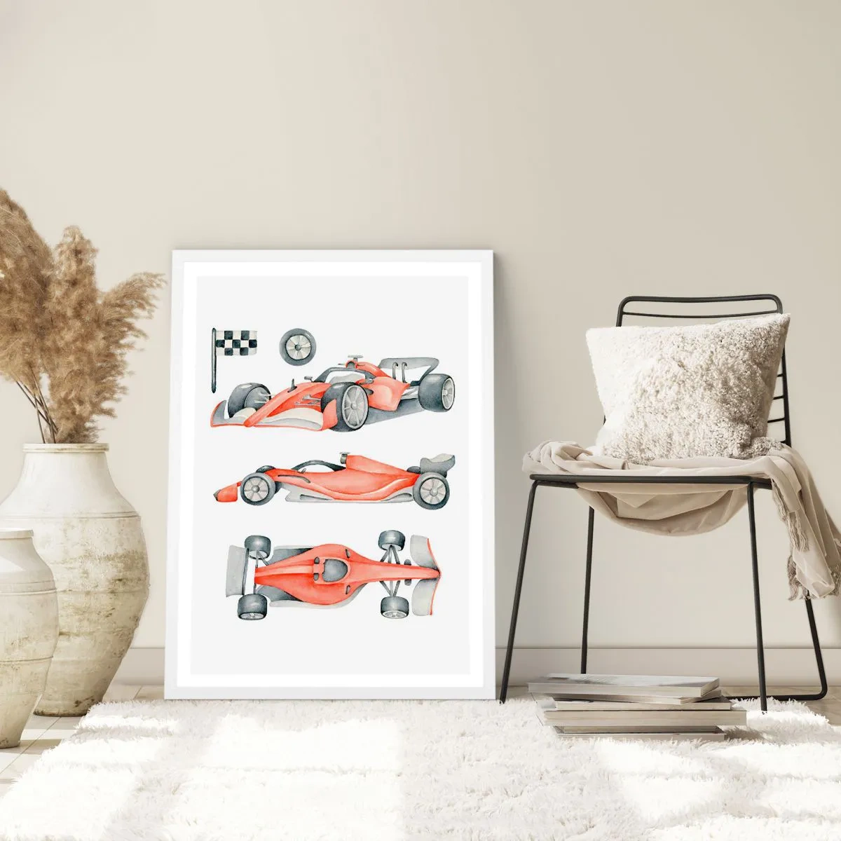 Poster in een witte lijst - Jaag je droom na - 70x100 cm