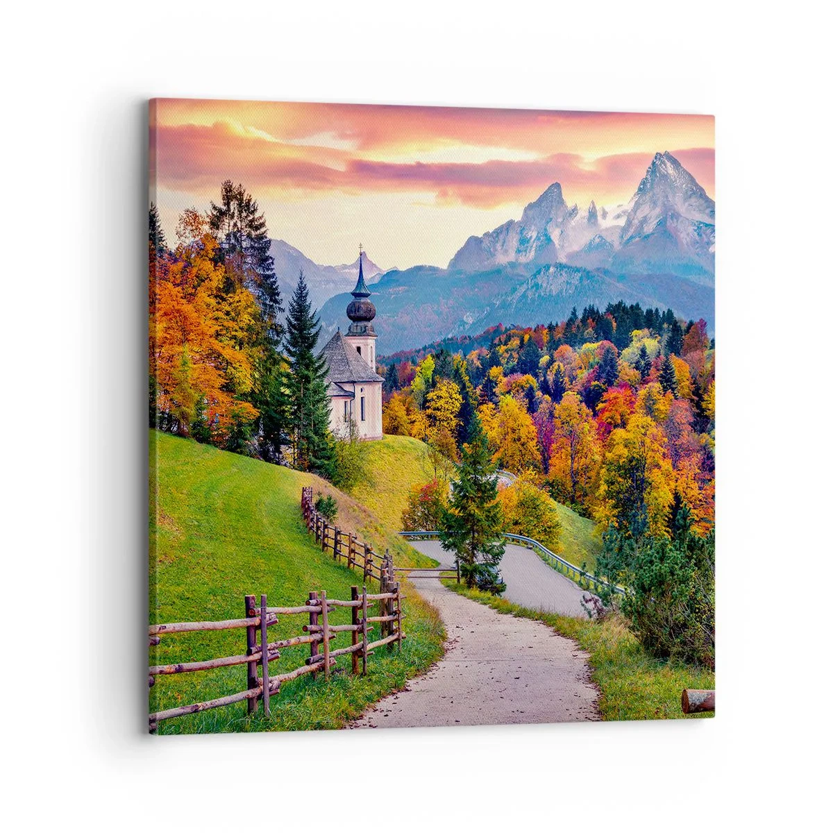 Schilderen op canvas - Landschap zoals geschilderd - 70x70 cm