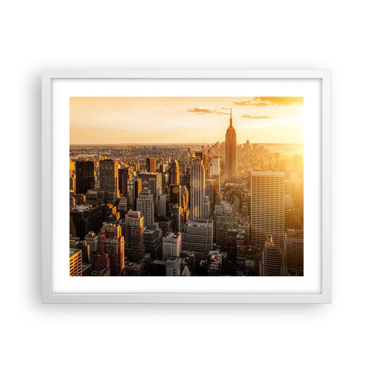 Poster in een witte lijst - Groeien in de zon - 50x40 cm