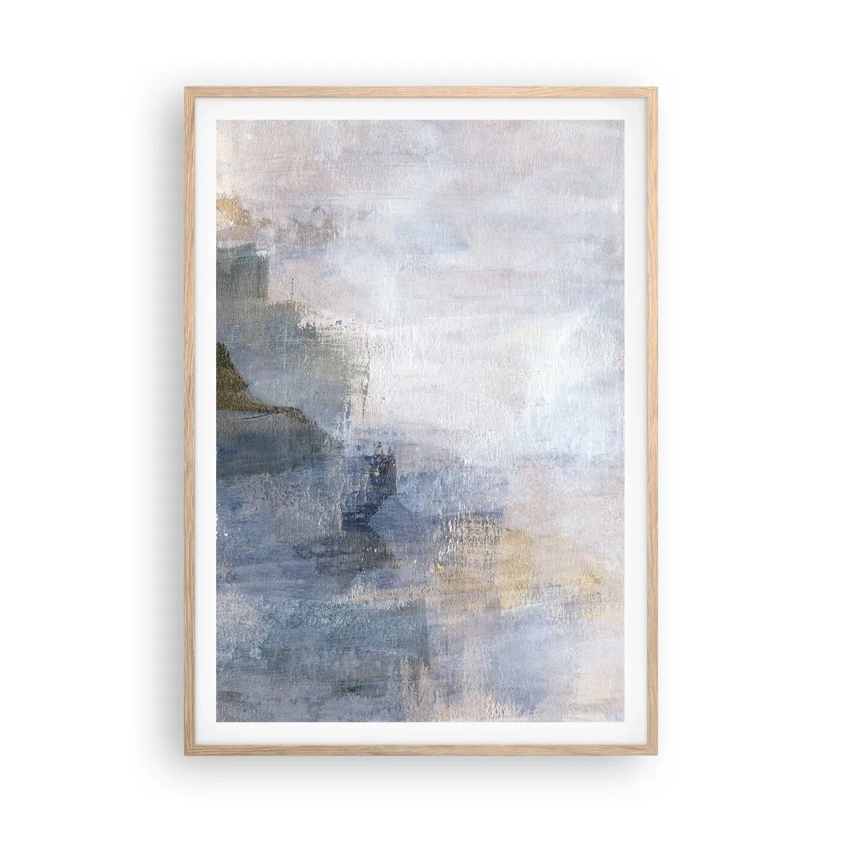 Een poster in een licht eiken lijst - Kleurtonen en akkoorden - 70x100 cm