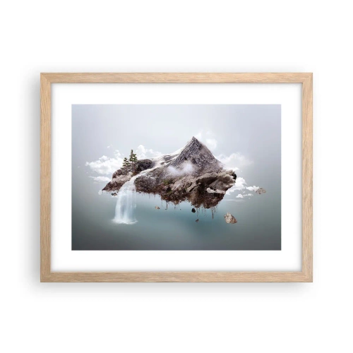 Een poster in een licht eiken lijst - Gezien met het oog van een surrealist - 40x30 cm