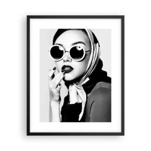 Poster in een zwarte lijst - Groeten uit de jaren 60 - 40x50 cm