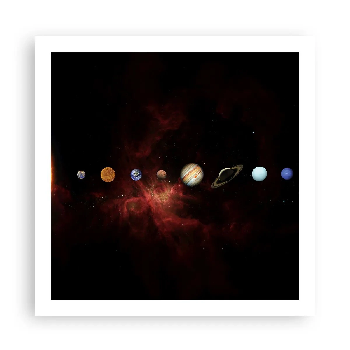 Poster - Onze buurt - 60x60 cm