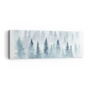 Schilderen op canvas - Gehuld in mist - 90x30 cm