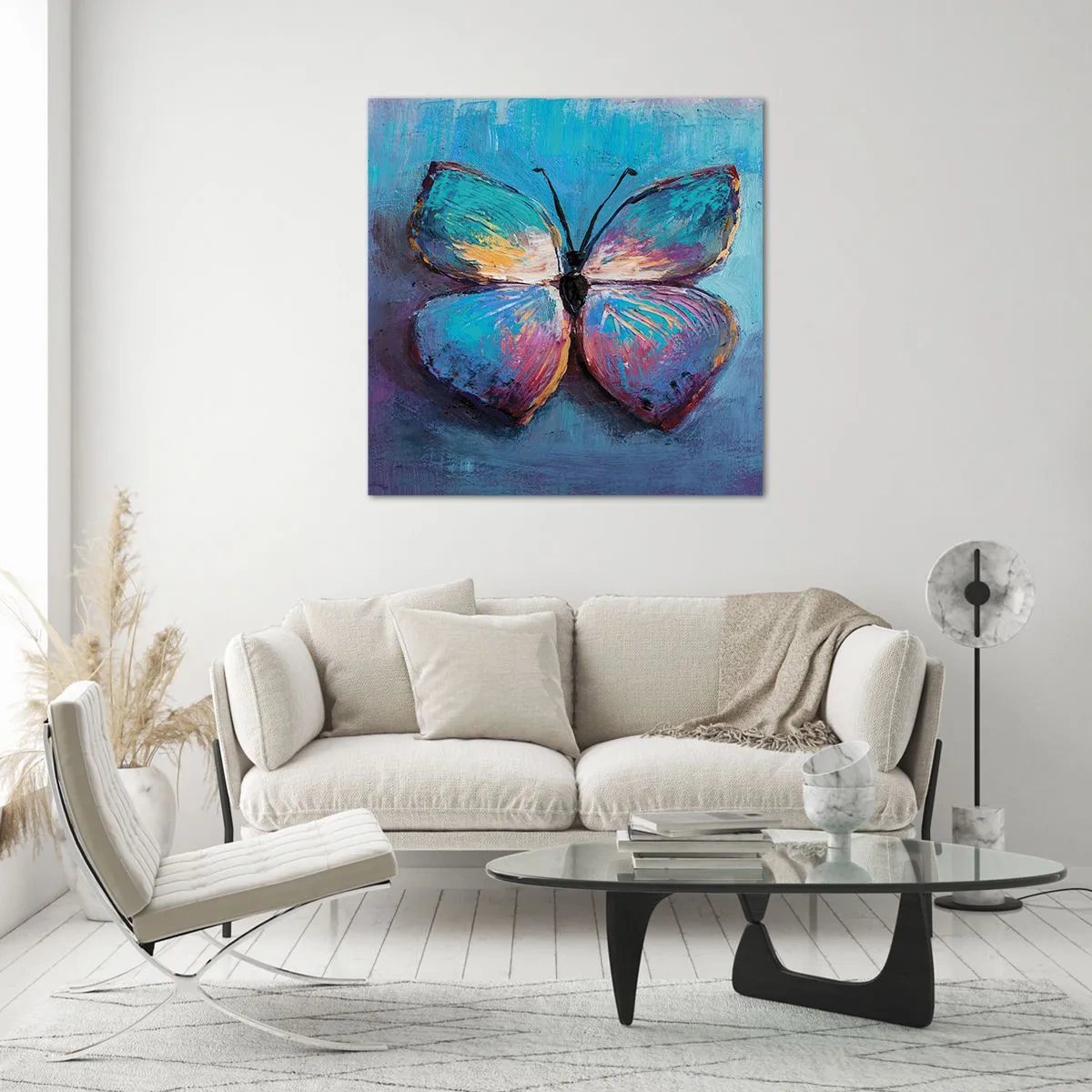 Schilderen op glas - In al zijn glorie - 60x60 cm