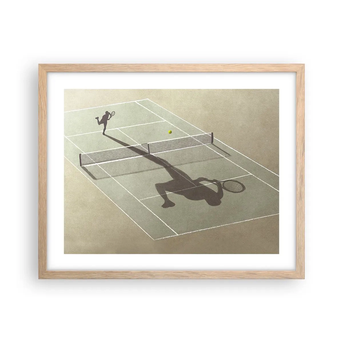 Een poster in een licht eiken lijst - Jezelf overwinnen - 50x40 cm