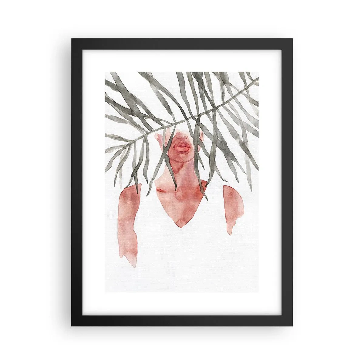 Poster in een zwarte lijst - Vrouwe van de tropen - 30x40 cm