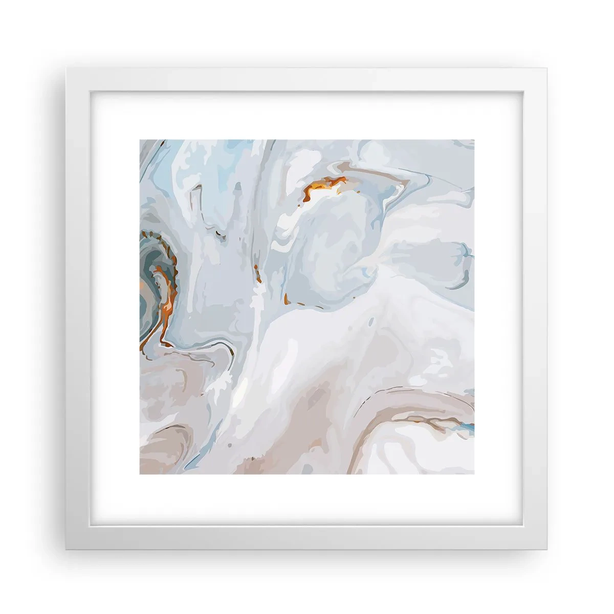 Poster in een witte lijst - Het wit is verheven - 30x30 cm