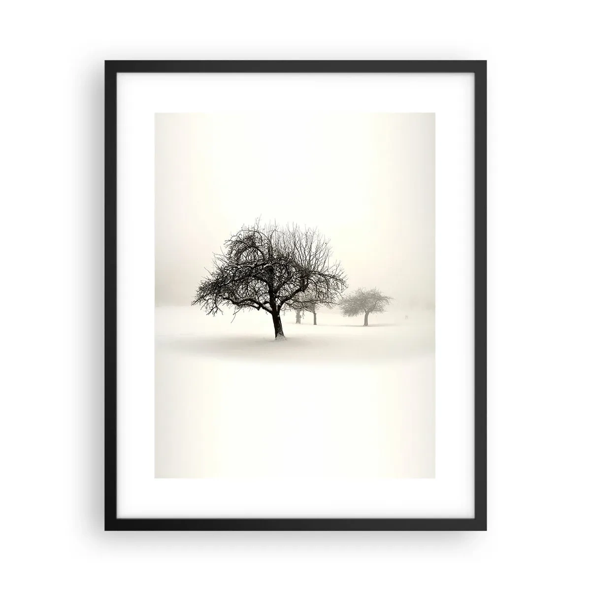 Poster in een zwarte lijst - Winterslaap - 40x50 cm