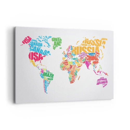 Schilderen op canvas - Ik wil ze allemaal weten - 120x80 cm