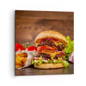 Schilderen op canvas - Verboden fruit - 70x70 cm