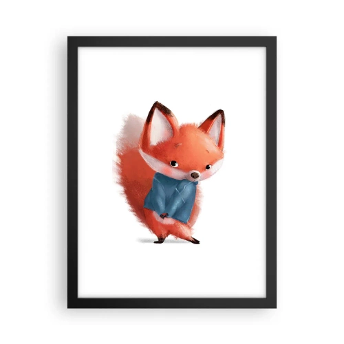 Poster in een zwarte lijst - Past het bij me? - 30x40 cm
