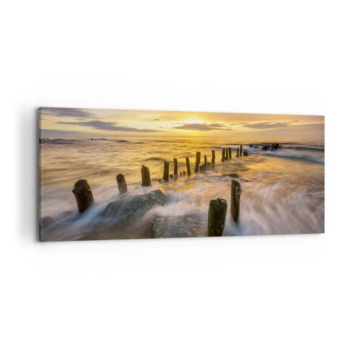 Schilderen op canvas - De rauwe schoonheid van de Oostzee - 120x50 cm
