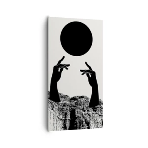 Schilderen op canvas - Surrealistische compositie: de zon en de rest - 65x120 cm