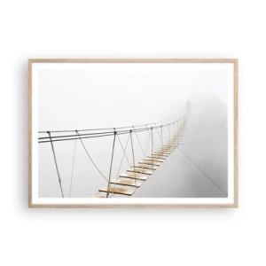 Een poster in een licht eiken lijst - Waar zal het je brengen? - 100x70 cm