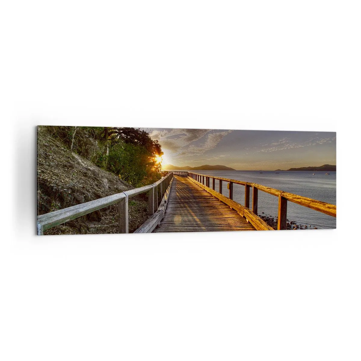 Schilderen op canvas - Ga, blijf naar de zon gaan - 160x50 cm