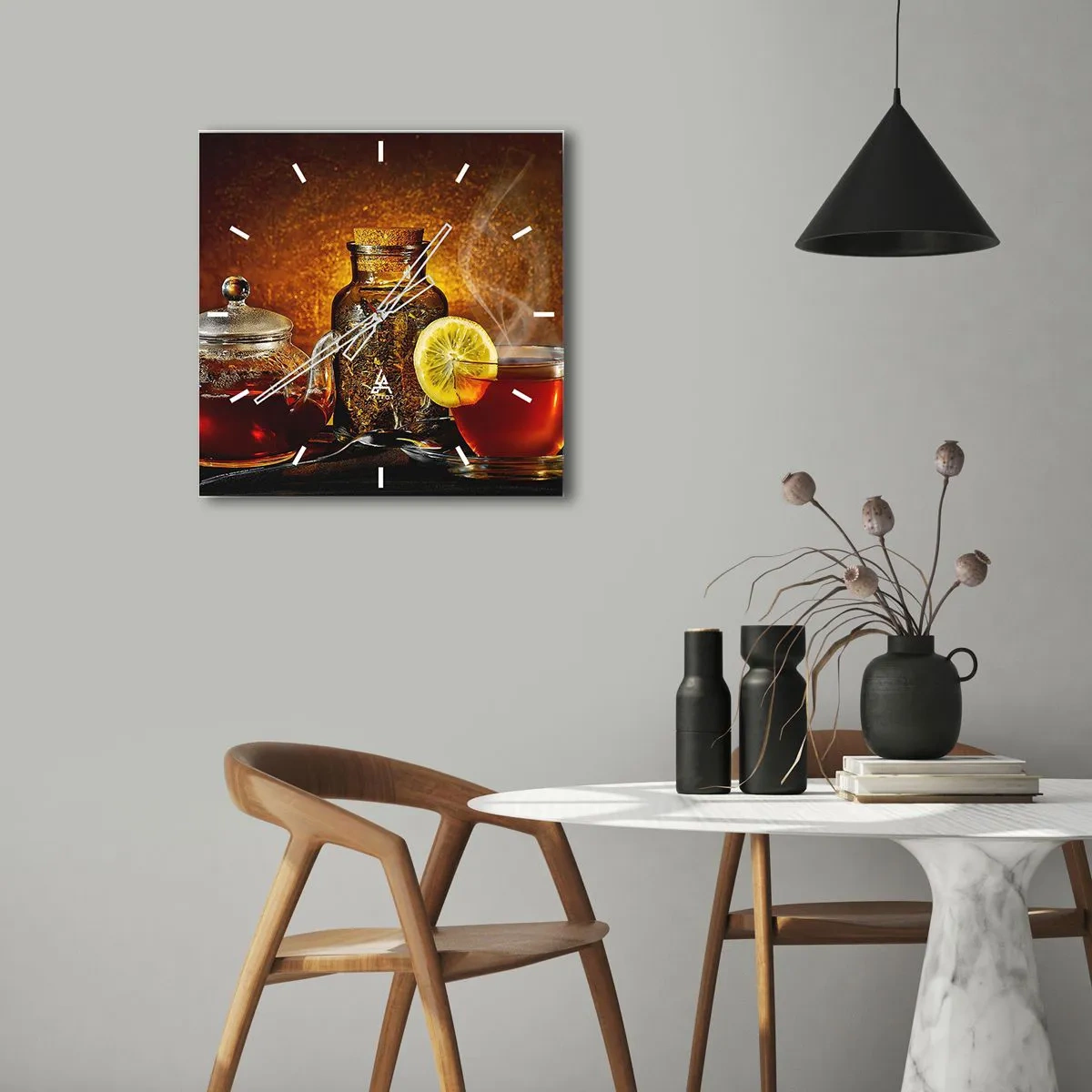 Wandklok - Klok - In de stijl van Hollandse meesters - 40x40 cm