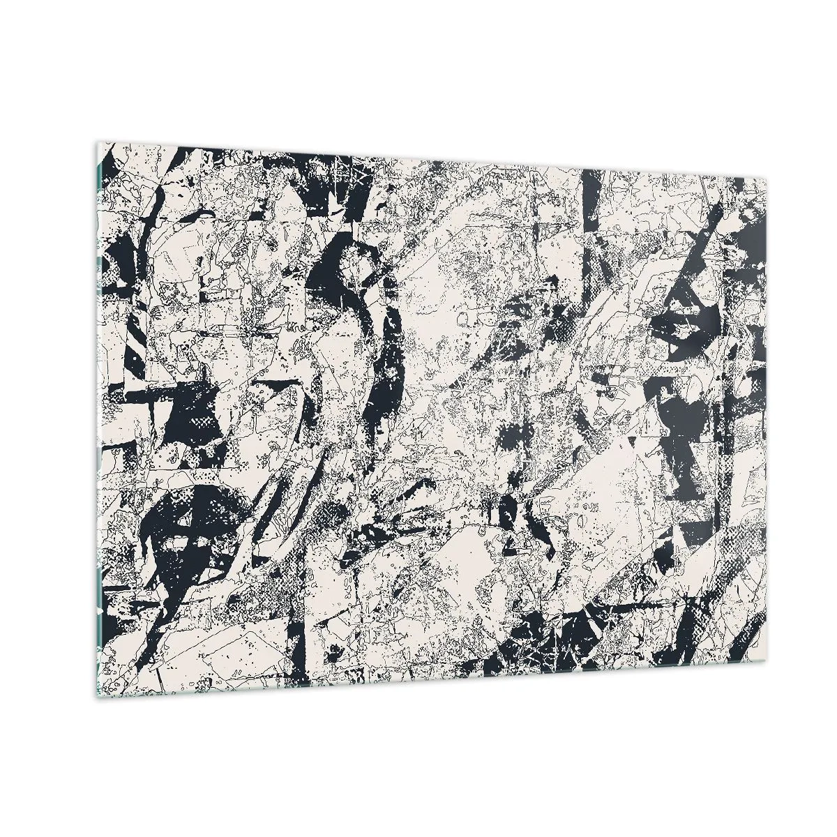 Schilderen op glas - Interpenetratie van tegenstellingen - 100x70 cm