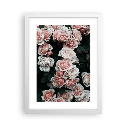 Poster in een witte lijst - Rozen ensemble - 30x40 cm