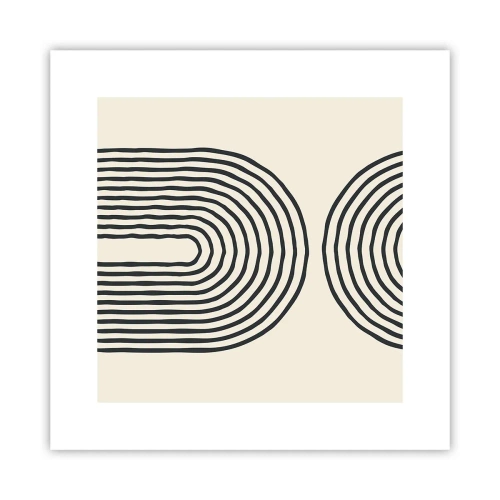 Poster - In een ogenblik ... - 30x30 cm