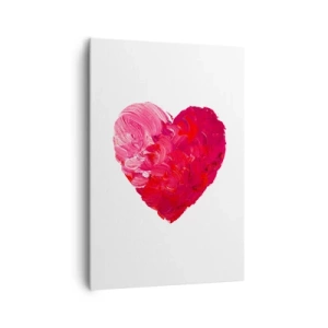 Schilderen op canvas - Alles wat je nodig hebt is liefde - 70x100 cm