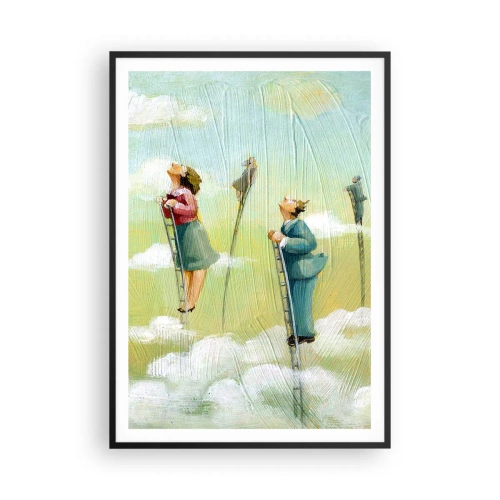 Poster in een zwarte lijst - Achter je droom - 70x100 cm