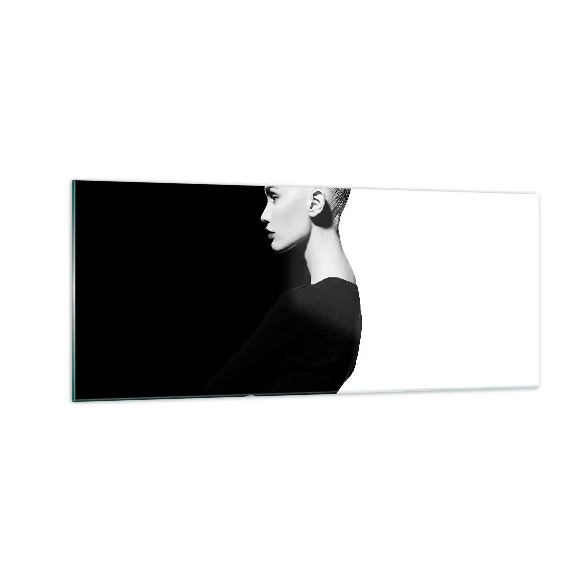 Schilderen op glas - Gewoon een vrouw - 100x40 cm