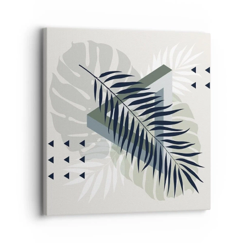 Schilderen op canvas - Natuur en geometrie - twee orden? - 30x30 cm