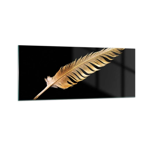 Schilderen op glas - HHij heeft een ongewoon talent voor schrijven… - 100x40 cm