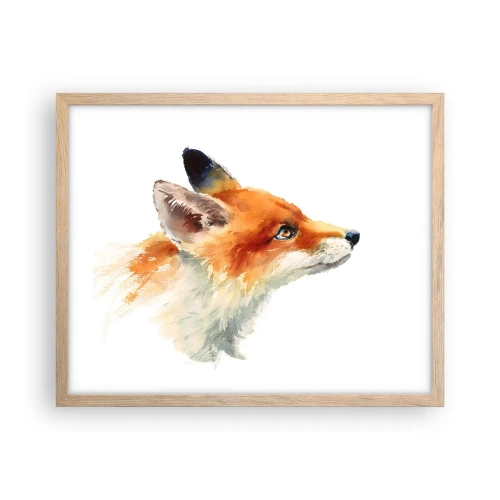 Een poster in een licht eiken lijst - Je kunt nooit voorzichtig genoeg zijn - 50x40 cm