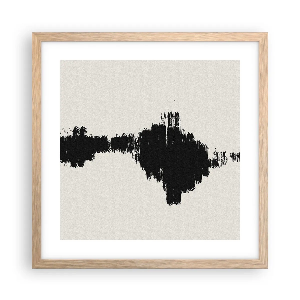 Een poster in een licht eiken lijst - Trillingen van verbeelding - 40x40 cm