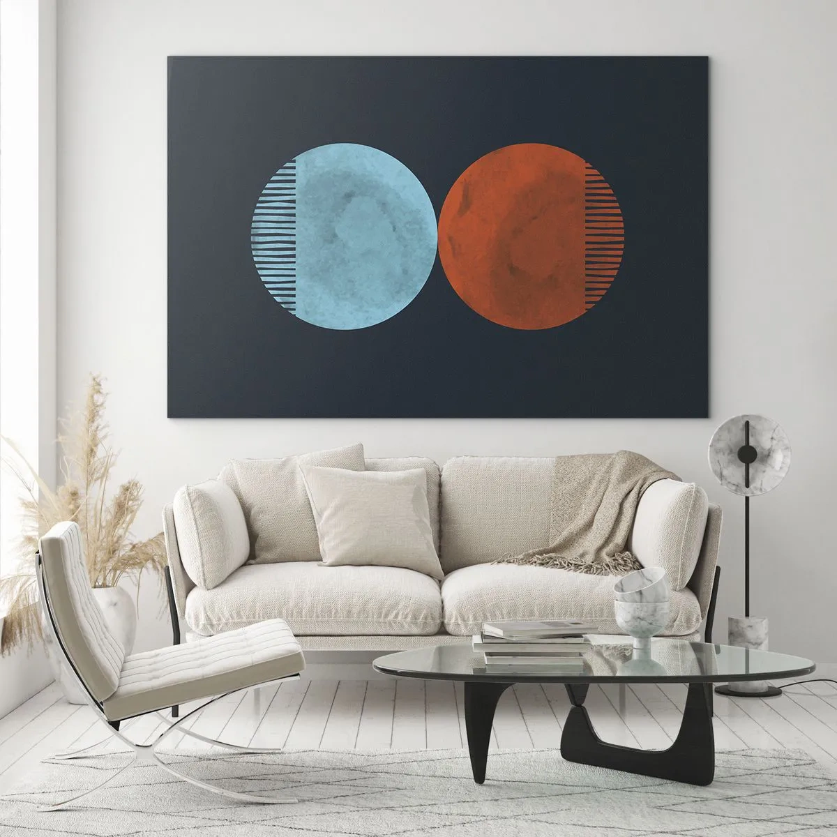 Schilderen op glas - Alleen geometrie? - 100x70 cm