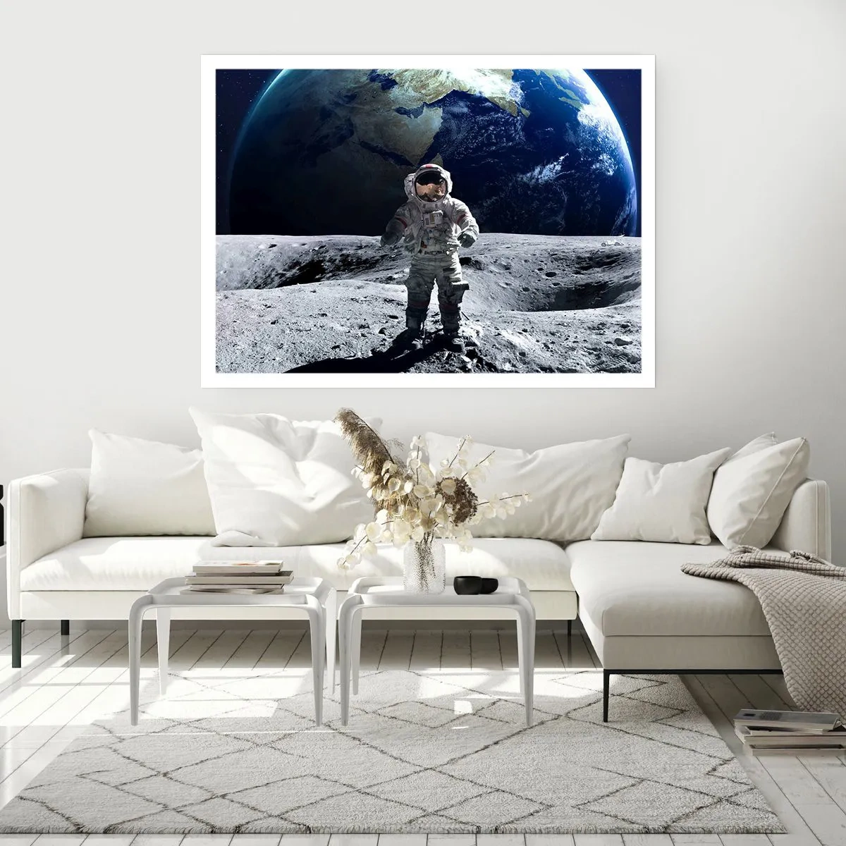 Poster - Groetjes van de maan - 50x40 cm