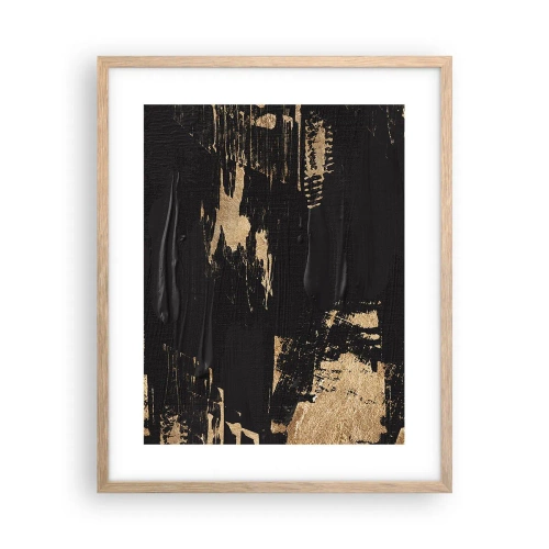 Een poster in een licht eiken lijst - Spoor van aanraking - 40x50 cm