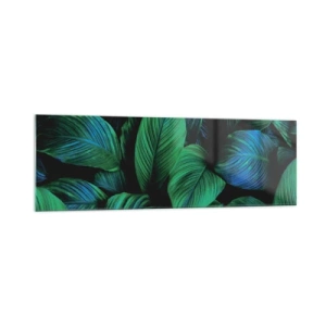Schilderen op glas - In de groene menigte - 160x50 cm