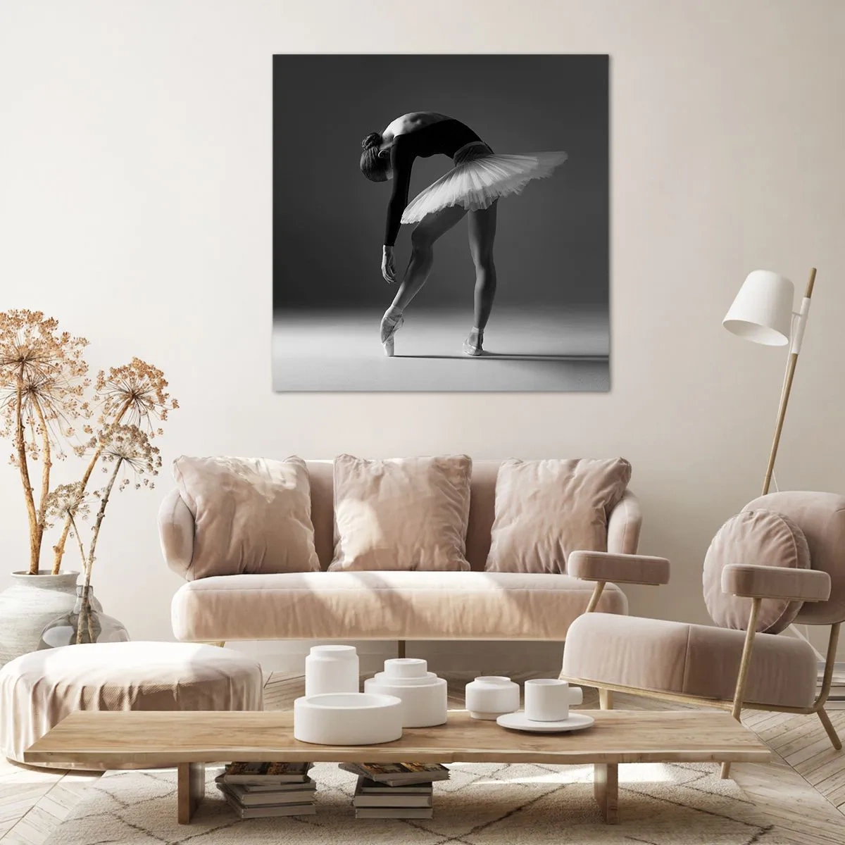 Schilderen op canvas - Bella ballerina - 70x70 cm