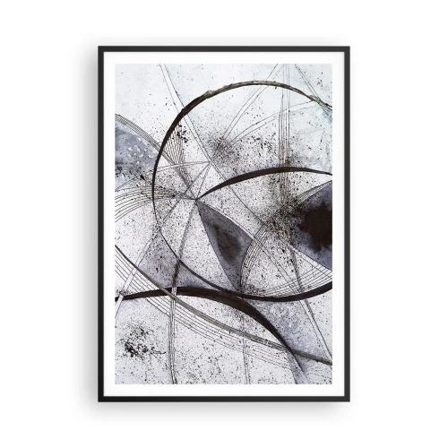 Poster in een zwarte lijst - Futuristische fantasie - 70x100 cm